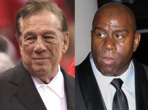 Donald Sterling and Erving Magic Johnson