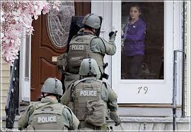 Police in Boston after the bombing