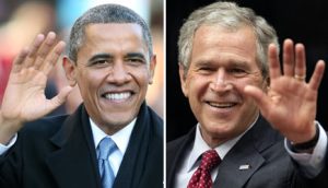 Obama and Bush