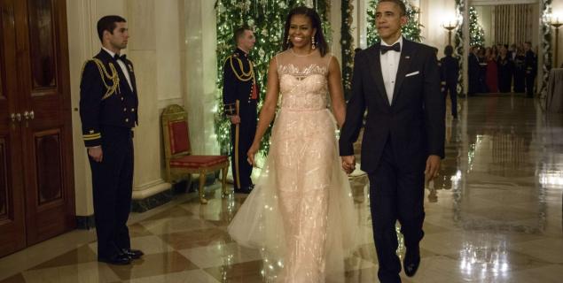 Obama, pictured in December, was mistaken for a waiter when he was wearing a tuxedo at a black-tie function before he became President.