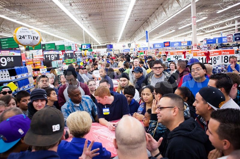 Black Friday Walmart Shoppers Animated Gifs