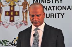 Nation Security Minister Peter Bunting