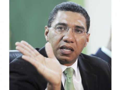 Andrew Holness  Gleaner photo