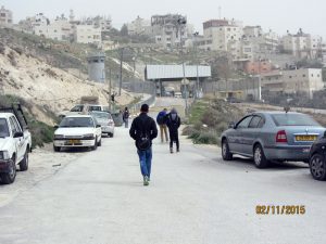 A-Sheikh Sa’ed checkpoint. Photo: ‘Amer ‘Aruri, B’Tselem, 11 Feb. 2015 