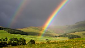 God's beautiful creation. Double Rainbows..