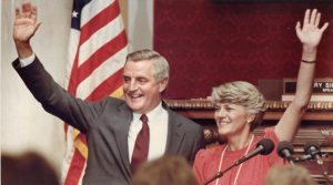 The Democratic ticket of 1984 of Walter Mondale and Geraldine Ferraro