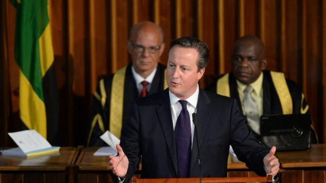 The prime minister has ruled out reparation for Britain's role in the historic slave trade in the Caribbean
