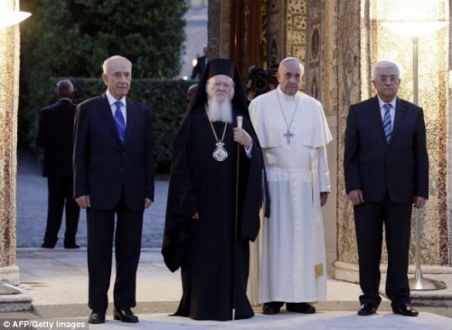 The Pope has also supported a division of Israel and Jerusalem.