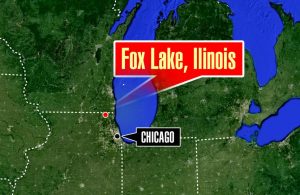 A manhunt is underwway for three armed men in the suburban Fox Lake area. 