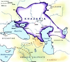 Khazaria in 850 AD, Map Source