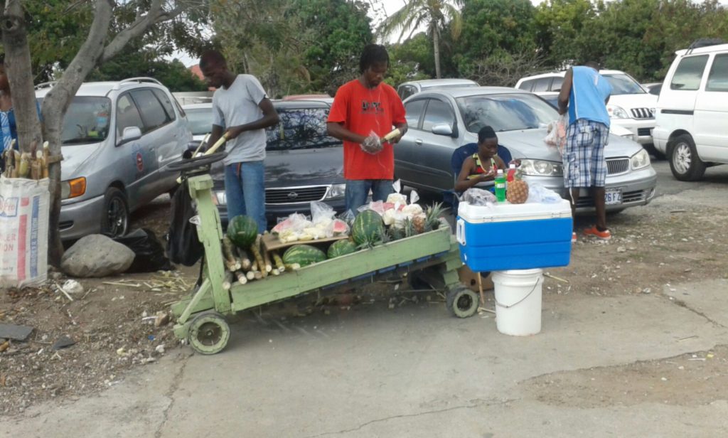 Street vendors in Kingston