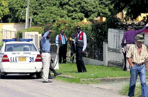  file photo of police at a crime scene.