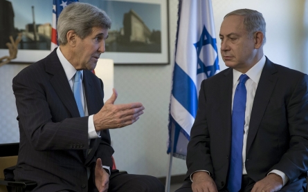 Kerry urges end of inflammatory rhetoric in talks with Israel's Netanyahu