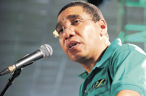 Leader of the Opposition Andrew Holness