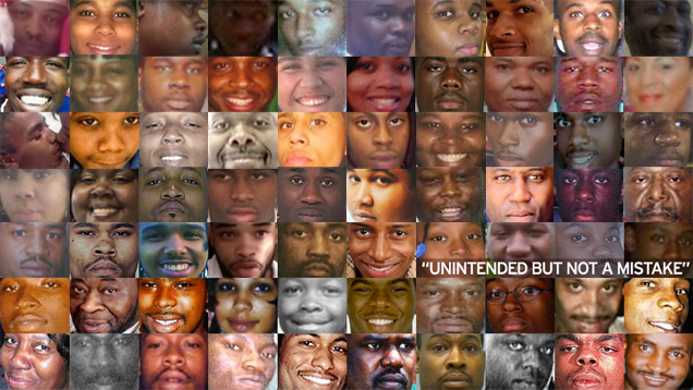 A quilt of unarmed people of color killed by police