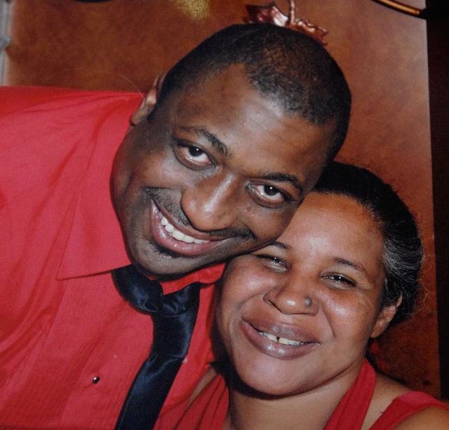 The late Eric Garner and his wife before his death at the hands of NYPD cop Daniel Pantaleo