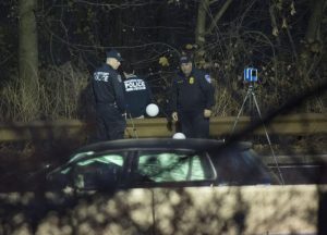Police shot and killed Miguel Espinal in the woods near Tibbetts Brook Park in Yonkers Tuesday after a chase that took cops from the Bronx to Westchester. 