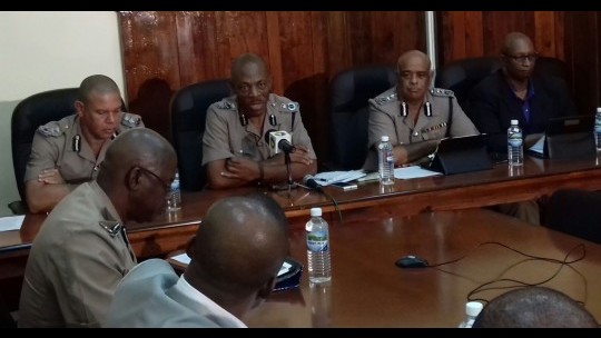  DCP Clifford Blake, Commissioner Carl Williams, DCP, George Quallo and other members of the energized high command..