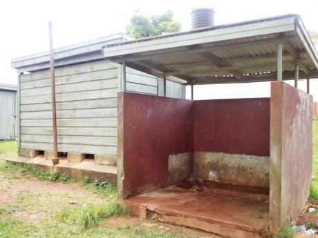 This is the boys Urinal in Bonnet District Saint Cat. where I grew up . This is a few miles away from Guys Hill.