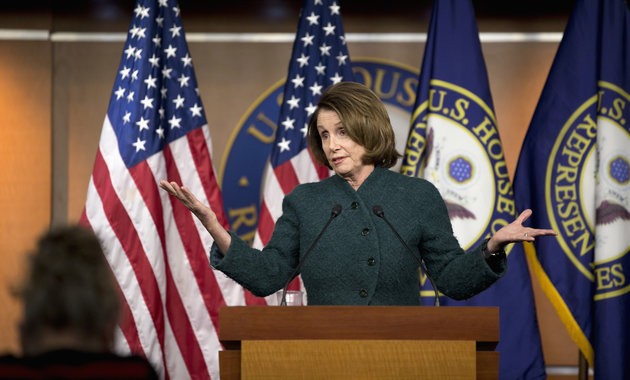 House Minority Leader Nancy Pelosi criticized Republicans on Thursday for condemning GOP hopeful Donald Trump as a bigot while trying to keep the Confederate flag at the Capitol.