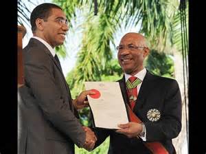 Andrew Holness sworn in as PM of Jamaica...