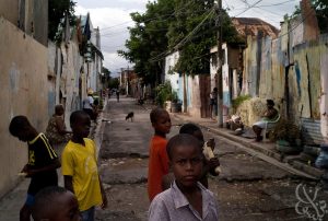 A slum in Kingston Jamaica