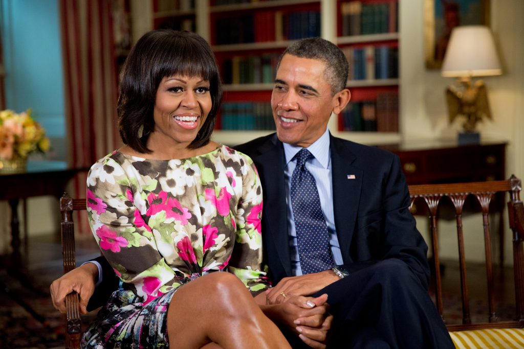 President and first lady Michelle Obama..