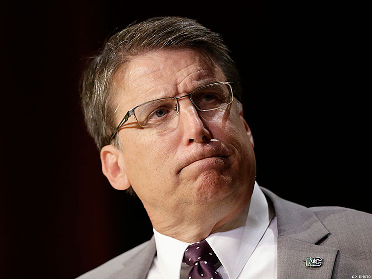 North Carolina's governor Pat McCrory